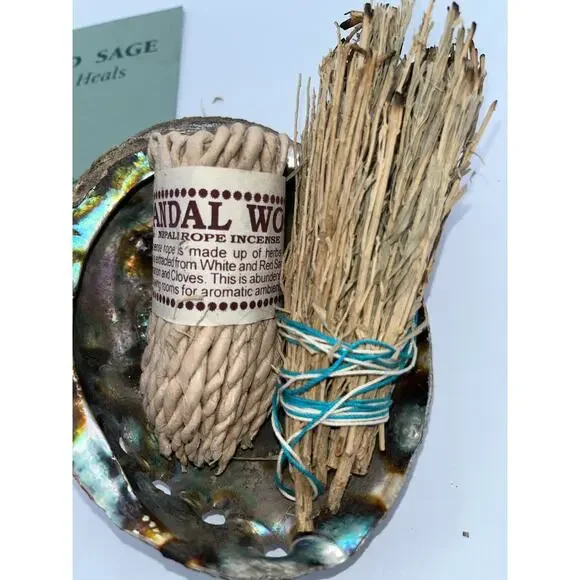 Sage Smudge Sticks & Sandalwood & Sacred Sage Book & Abalone Shell Huge Lot - Picture 2 of 5